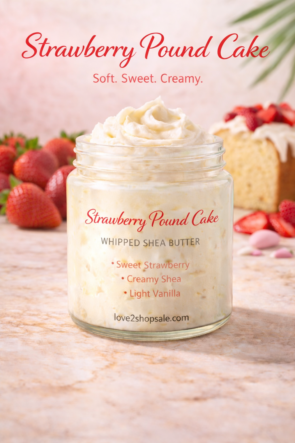 Strawberry Pound Cake